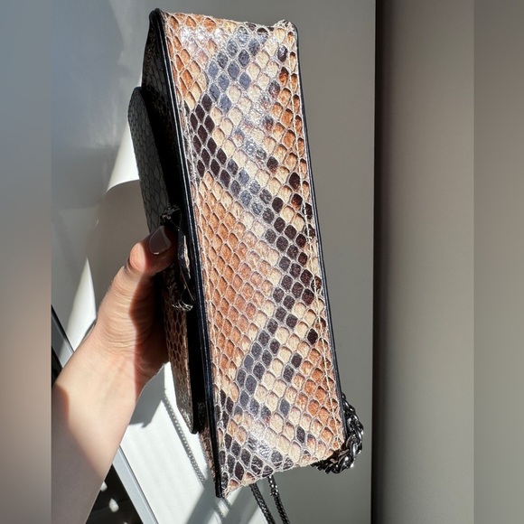 Marina Galanti Animal Print Genuine Leather Chain Bag - Picture 5 of 16